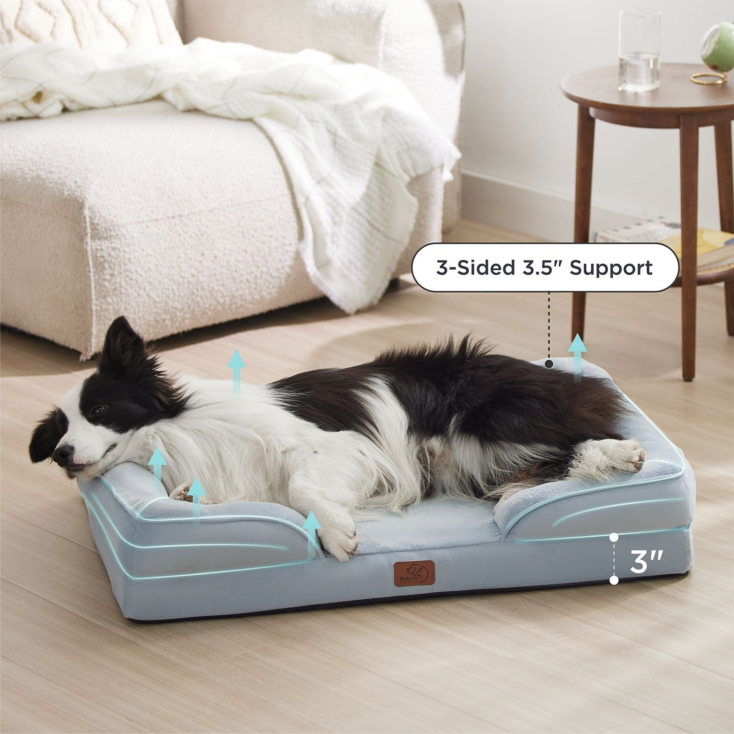 Orthopedic Flannel Dog Sofa